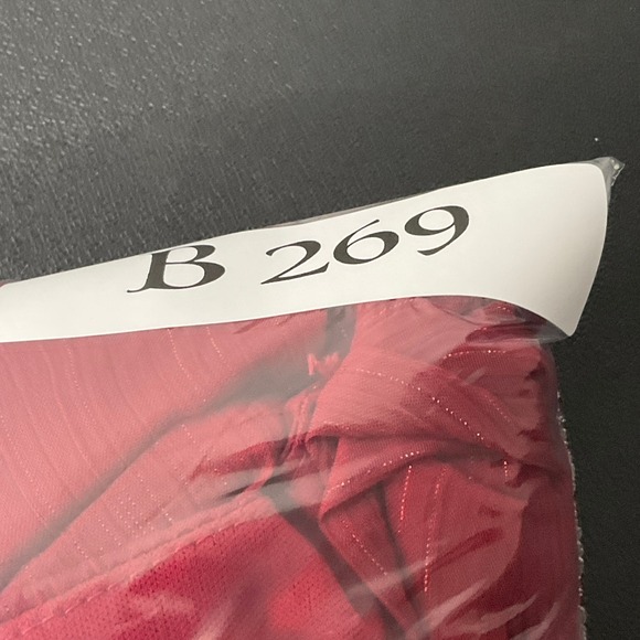 Maxi Dress Women XL Red Metallic Boho Tiered Smocked Ethereal Flowy Cottagecore - Picture 14 of 15